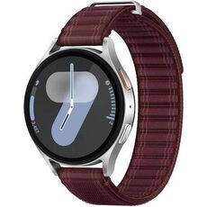 Galaxy Watch7 | 44 мм | Silver | Fabric/Wine | S/M, Размер: 44 мм, Цвет: Silver, Тип ремешка: Fabric, Цвет ремешка: Wine, Размер ремешка: S/M, Подключение часов: Bluetooth / Wi-Fi