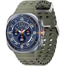 Galaxy Watch Ultra 2025 | 47 мм | 4G LTE | Titanium Blue | Marine/Green | S/M/L, Размер: 47 мм, Цвет: Titanium Blue, Тип ремешка: Marine, Цвет ремешка: Green, Размер ремешка: S/M/L, Подключение часов: Bluetooth / Wi-Fi + 4G LTE