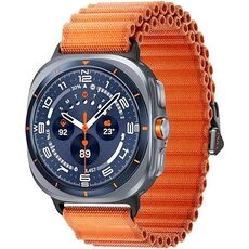Galaxy Watch Ultra 2025 | 47 мм | 4G LTE | Titanium Blue | Trail/Orange | S/M/L, Размер: 47 мм, Цвет: Titanium Blue, Тип ремешка: Trail, Цвет ремешка: Orange, Размер ремешка: S/M/L, Подключение часов: Bluetooth / Wi-Fi + 4G LTE