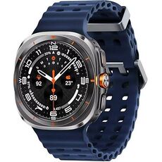 Galaxy Watch Ultra 2025 | 47 мм | 4G LTE | Titanium Gray | Marine/Blue | S/M/L, Размер: 47 мм, Цвет: Titanium Gray, Тип ремешка: Marine, Цвет ремешка: Blue, Размер ремешка: S/M/L, Подключение часов: Bluetooth / Wi-Fi + 4G LTE
