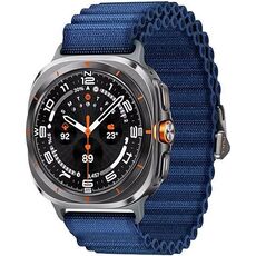 Galaxy Watch Ultra 2025 | 47 мм | 4G LTE | Titanium Gray | Trail/Blue | S/M/L, Размер: 47 мм, Цвет: Titanium Gray, Тип ремешка: Trail, Цвет ремешка: Blue, Размер ремешка: S/M/L, Подключение часов: Bluetooth / Wi-Fi + 4G LTE