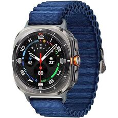 Galaxy Watch Ultra 2025 | 47 мм | 4G LTE | Titanium Silver | Trail/Blue | S/M/L, Размер: 47 мм, Цвет: Titanium Silver, Тип ремешка: Trail, Цвет ремешка: Blue, Размер ремешка: S/M/L, Подключение часов: Bluetooth / Wi-Fi + 4G LTE
