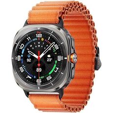 Galaxy Watch Ultra 2025 | 47 мм | 4G LTE | Titanium Silver | Trail/Orange | S/M/L, Размер: 47 мм, Цвет: Titanium Silver, Тип ремешка: Trail, Цвет ремешка: Orange, Размер ремешка: S/M/L, Подключение часов: Bluetooth / Wi-Fi + 4G LTE