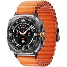 Galaxy Watch Ultra 2025 | 47 мм | 4G LTE | Titanium Gray | Trail/Orange | S/M/L, Размер: 47 мм, Цвет: Titanium Gray, Тип ремешка: Trail, Цвет ремешка: Orange, Размер ремешка: S/M/L, Подключение часов: Bluetooth / Wi-Fi + 4G LTE