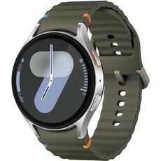 Galaxy Watch7 | 44 мм | 4G LTE | Silver | Sport/Green | M/L, Размер: 44 мм, Цвет: Silver, Тип ремешка: Sport, Цвет ремешка: Green, Размер ремешка: M/L, Подключение часов: Bluetooth / Wi-Fi + 4G LTE