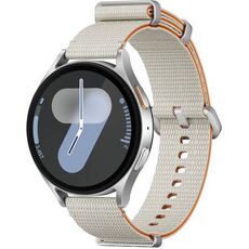 Galaxy Watch7 | 44 мм | Silver | Athleisure/Cream | S/M, Размер: 44 мм, Цвет: Silver, Тип ремешка: Athleisure, Цвет ремешка: Cream, Размер ремешка: S/M, Подключение часов: Bluetooth / Wi-Fi