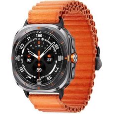 Galaxy Watch Ultra | 47 мм | Titanium Gray | Trail/Orange | M/L, Размер: 47 мм, Цвет: Titanium Gray, Тип ремешка: Trail, Цвет ремешка: Orange, Размер ремешка: M/L