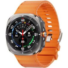 Galaxy Watch Ultra | 47 мм | Titanium Silver | Peakform/Orange | M/L, Размер: 47 мм, Цвет: Titanium Silver, Тип ремешка: Peakform, Цвет ремешка: Orange, Размер ремешка: M/L