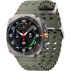 Galaxy Watch Ultra | 47 мм | Titanium Silver | Marine/Green | M/L, Размер: 47 мм, Цвет: Titanium Silver, Тип ремешка: Marine, Цвет ремешка: Green, Размер ремешка: M/L