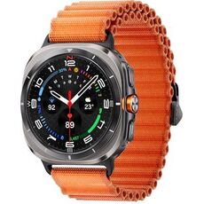 Galaxy Watch Ultra | 47 мм | Titanium Silver | Trail/Orange | M/L, Размер: 47 мм, Цвет: Titanium Silver, Тип ремешка: Trail, Цвет ремешка: Orange, Размер ремешка: M/L