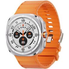 Galaxy Watch Ultra | 47 мм | Titanium White | Peakform/Orange | M/L, Размер: 47 мм, Цвет: Titanium White, Тип ремешка: Peakform, Цвет ремешка: Orange, Размер ремешка: M/L