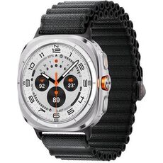 Galaxy Watch Ultra | 47 мм | Titanium White | Trail/Dark Gray | M/L, Размер: 47 мм, Цвет: Titanium White, Тип ремешка: Trail, Цвет ремешка: Dark Gray, Размер ремешка: M/L
