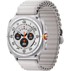 Galaxy Watch Ultra | 47 мм | Titanium White | Trail/White Sand | M/L, Размер: 47 мм, Цвет: Titanium White, Тип ремешка: Trail, Цвет ремешка: White Sand, Размер ремешка: M/L