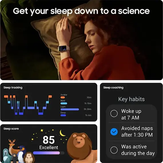 Samsung Galaxy Fit3 Dark Gray, Цвет: Dark Gray, Подключение часов: Bluetooth / Wi-Fi, изображение 3