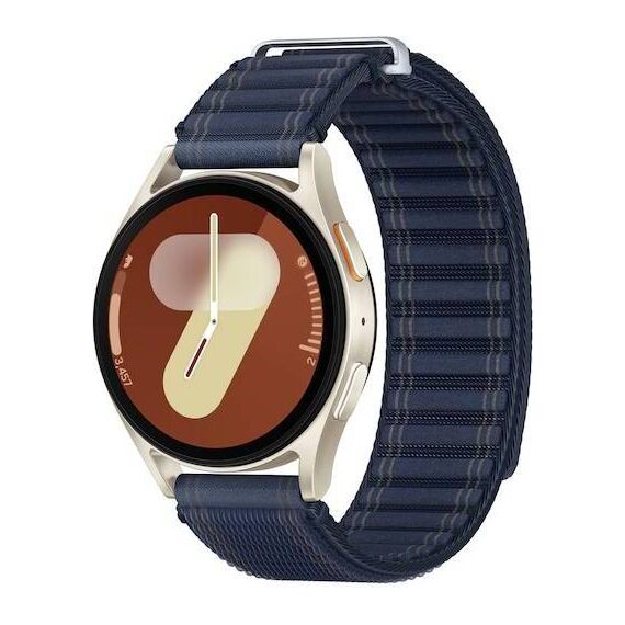 Samsung Galaxy Watch7 • 40 мм • Cream • Bluetooth / Wi-Fi, Размер: 40 мм, Цвет: Cream, Тип ремешка: Fabric, Цвет ремешка: Navy, Размер ремешка: M/L, Подключение часов: Bluetooth / Wi-Fi