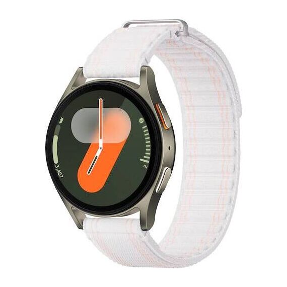 Samsung Galaxy Watch7 • 40 мм • Green • Bluetooth / Wi-Fi + 4G LTE, Размер: 40 мм, Цвет: Green, Тип ремешка: Fabric, Цвет ремешка: Pink White, Размер ремешка: S/M, Подключение часов: Bluetooth / Wi-Fi + 4G LTE