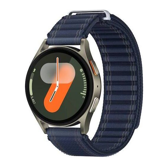 Samsung Galaxy Watch7 • 40 мм • Green • Bluetooth / Wi-Fi, Размер: 40 мм, Цвет: Green, Тип ремешка: Fabric, Цвет ремешка: Navy, Размер ремешка: M/L, Подключение часов: Bluetooth / Wi-Fi