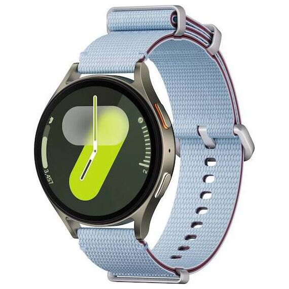 Samsung Galaxy Watch7 • 44 мм • Green • Bluetooth / Wi-Fi + 4G LTE, Размер: 44 мм, Цвет: Green, Тип ремешка: Athleisure, Цвет ремешка: Sky Blue, Размер ремешка: M/L, Подключение часов: Bluetooth / Wi-Fi + 4G LTE