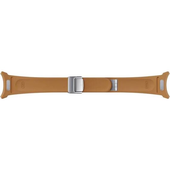 Гибридный ремешок из эко-кожи для Galaxy Watch с D-образной пряжкой, Цвет ремешка: Camel, Размер ремешка: S/M, изображение 2