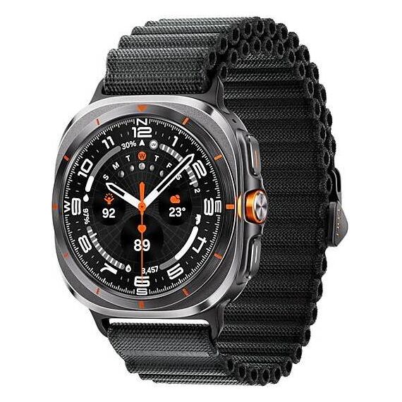 Galaxy Watch Ultra 2025 | 47 мм | 4G LTE | Titanium Gray | Trail/Dark Gray | S/M/L, Размер: 47 мм, Цвет: Titanium Gray, Тип ремешка: Trail, Цвет ремешка: Dark Gray, Размер ремешка: S/M/L, Подключение часов: Bluetooth / Wi-Fi + 4G LTE