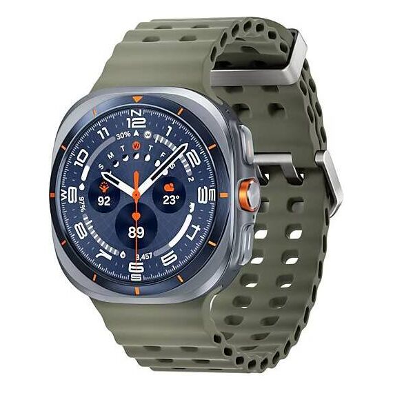 Galaxy Watch Ultra 2025 | 47 мм | 4G LTE | Titanium Blue | Marine/Green | S/M/L, Размер: 47 мм, Цвет: Titanium Blue, Тип ремешка: Marine, Цвет ремешка: Green, Размер ремешка: S/M/L, Подключение часов: Bluetooth / Wi-Fi + 4G LTE