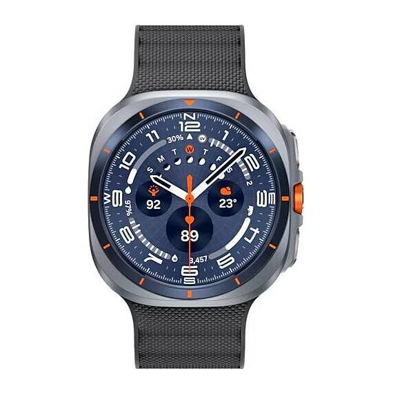 Galaxy Watch Ultra 2025 | 47 мм | 4G LTE | Titanium Blue | Peakform/Dark Gray | S/M/L, Размер: 47 мм, Цвет: Titanium Blue, Тип ремешка: Peakform, Цвет ремешка: Dark Gray, Размер ремешка: S/M/L, Подключение часов: Bluetooth / Wi-Fi + 4G LTE, изображение 2