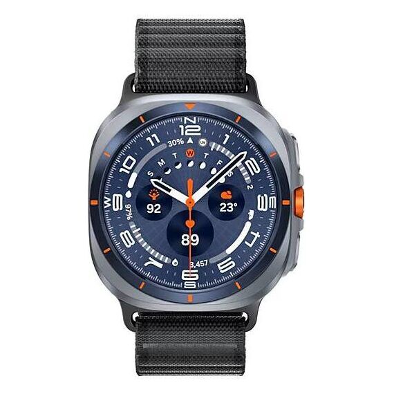 Galaxy Watch Ultra 2025 | 47 мм | 4G LTE | Titanium Blue | Trail/Dark Gray | S/M/L, Размер: 47 мм, Цвет: Titanium Blue, Тип ремешка: Trail, Цвет ремешка: Dark Gray, Размер ремешка: S/M/L, Подключение часов: Bluetooth / Wi-Fi + 4G LTE, изображение 2