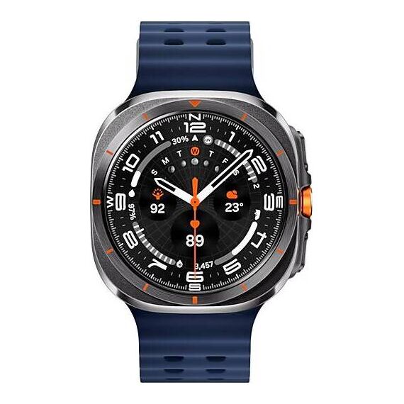 Galaxy Watch Ultra 2025 | 47 мм | 4G LTE | Titanium Gray | Marine/Blue | S/M/L, Размер: 47 мм, Цвет: Titanium Gray, Тип ремешка: Marine, Цвет ремешка: Blue, Размер ремешка: S/M/L, Подключение часов: Bluetooth / Wi-Fi + 4G LTE, изображение 2