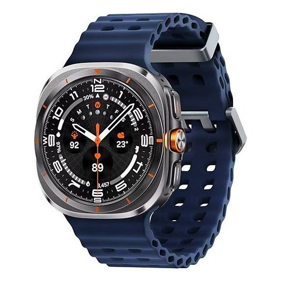 Galaxy Watch Ultra 2025 | 47 мм | 4G LTE | Titanium Gray | Marine/Blue | S/M/L, Размер: 47 мм, Цвет: Titanium Gray, Тип ремешка: Marine, Цвет ремешка: Blue, Размер ремешка: S/M/L, Подключение часов: Bluetooth / Wi-Fi + 4G LTE