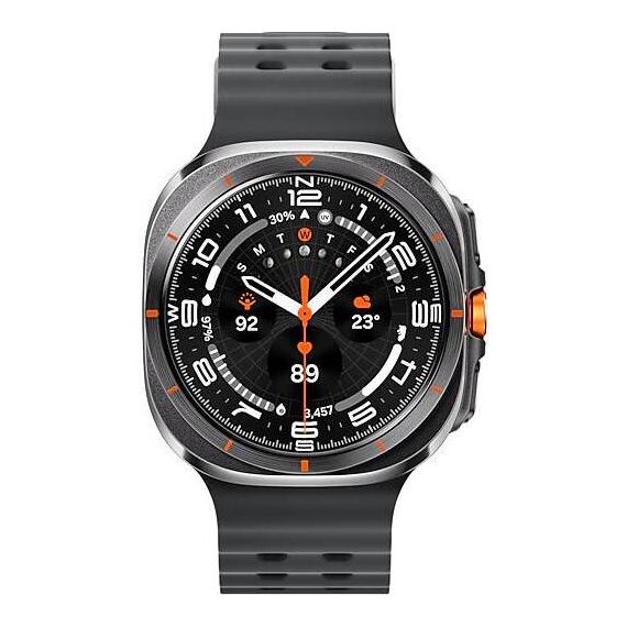 Galaxy Watch Ultra 2025 | 47 мм | 4G LTE | Titanium Gray | Marine/Dark Gray | S/M/L, Размер: 47 мм, Цвет: Titanium Gray, Тип ремешка: Marine, Цвет ремешка: Dark Gray, Размер ремешка: S/M/L, Подключение часов: Bluetooth / Wi-Fi + 4G LTE, изображение 2