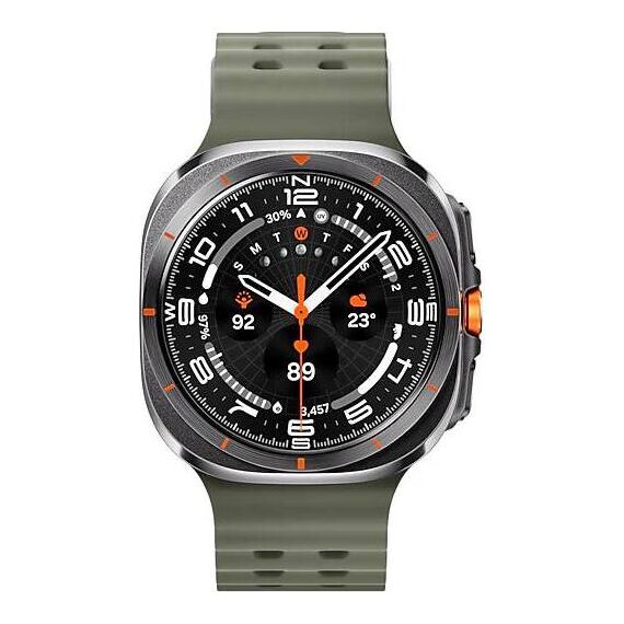 Galaxy Watch Ultra 2025 | 47 мм | 4G LTE | Titanium Gray | Marine/Green | S/M/L, Размер: 47 мм, Цвет: Titanium Gray, Тип ремешка: Marine, Цвет ремешка: Green, Размер ремешка: S/M/L, Подключение часов: Bluetooth / Wi-Fi + 4G LTE, изображение 2