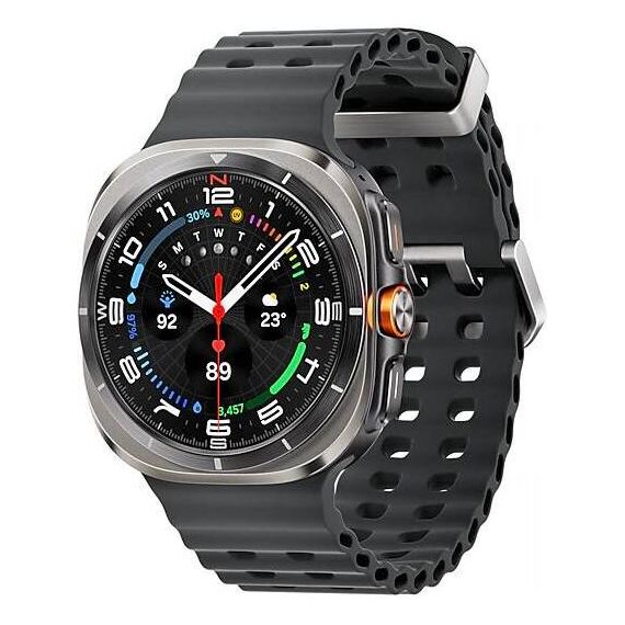 Galaxy Watch Ultra 2025 | 47 мм | 4G LTE | Titanium Silver | Marine/Dark Gray | S/M/L, Размер: 47 мм, Цвет: Titanium Silver, Тип ремешка: Marine, Цвет ремешка: Dark Gray, Размер ремешка: S/M/L, Подключение часов: Bluetooth / Wi-Fi + 4G LTE