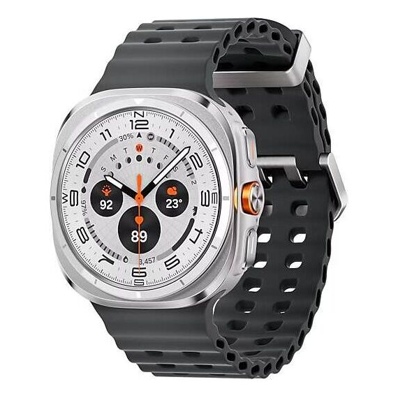 Galaxy Watch Ultra 2025 | 47 мм | 4G LTE | Titanium White | Marine/Dark Gray | S/M/L, Размер: 47 мм, Цвет: Titanium White, Тип ремешка: Marine, Цвет ремешка: Dark Gray, Размер ремешка: S/M/L, Подключение часов: Bluetooth / Wi-Fi + 4G LTE