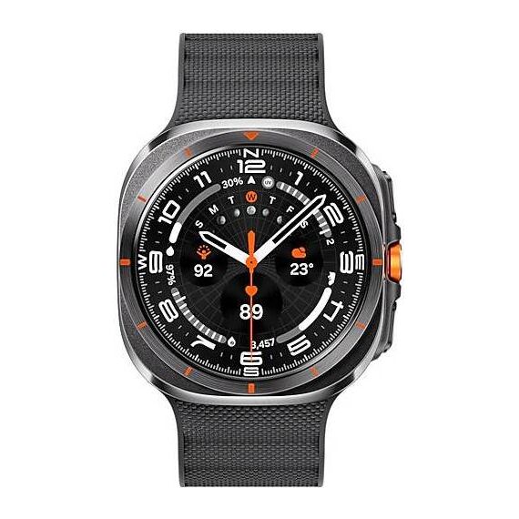 Galaxy Watch Ultra 2025 | 47 мм | 4G LTE | Titanium Gray | Peakform/Dark Gray | S/M/L, Размер: 47 мм, Цвет: Titanium Gray, Тип ремешка: Peakform, Цвет ремешка: Dark Gray, Размер ремешка: S/M/L, Подключение часов: Bluetooth / Wi-Fi + 4G LTE, изображение 2