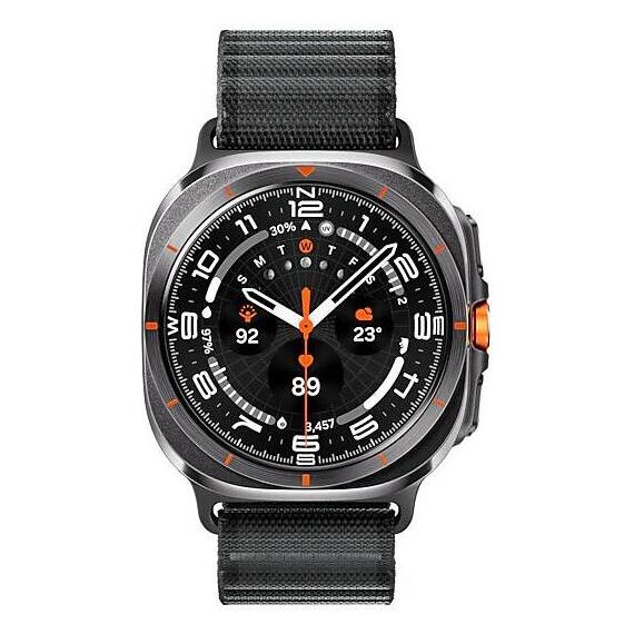 Galaxy Watch Ultra 2025 | 47 мм | 4G LTE | Titanium Gray | Trail/Dark Gray | S/M/L, Размер: 47 мм, Цвет: Titanium Gray, Тип ремешка: Trail, Цвет ремешка: Dark Gray, Размер ремешка: S/M/L, Подключение часов: Bluetooth / Wi-Fi + 4G LTE, изображение 2