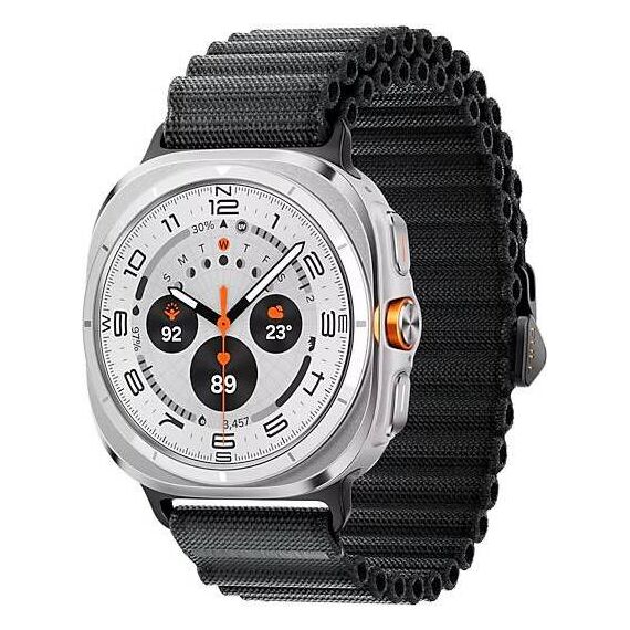 Galaxy Watch Ultra 2025 | 47 мм | 4G LTE | Titanium White | Trail/Dark Gray | S/M/L, Размер: 47 мм, Цвет: Titanium White, Тип ремешка: Trail, Цвет ремешка: Dark Gray, Размер ремешка: S/M/L, Подключение часов: Bluetooth / Wi-Fi + 4G LTE