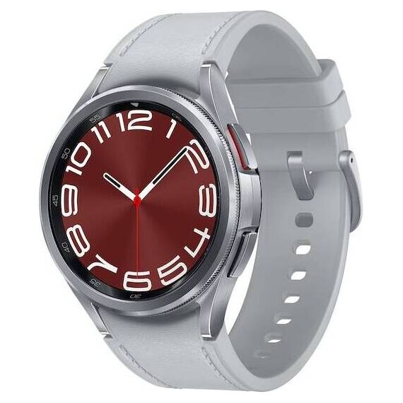 Samsung Galaxy Watch6 Classic • 43 мм • Silver • Bluetooth / Wi-Fi + 4G LTE, Размер: 43 мм, Цвет: Silver, Тип ремешка: Sport, Цвет ремешка: Silver, Размер ремешка: S/M, Подключение часов: Bluetooth / Wi-Fi + 4G LTE