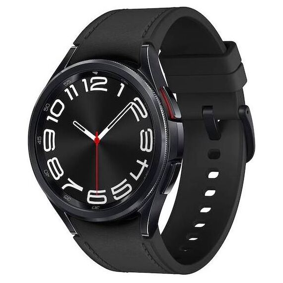 Samsung Galaxy Watch6 Classic • 43 мм • Black • Bluetooth / Wi-Fi + 4G LTE, Размер: 43 мм, Цвет: Black, Тип ремешка: Sport, Цвет ремешка: Graphite, Размер ремешка: S/M, Подключение часов: Bluetooth / Wi-Fi + 4G LTE