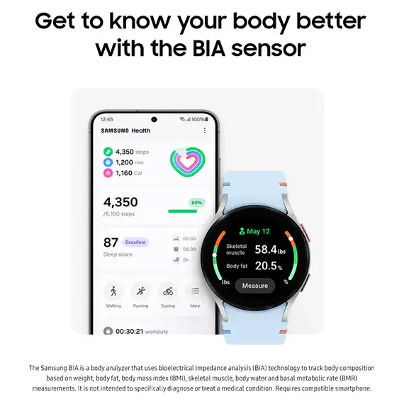 Samsung Galaxy Watch FE • 40 мм • Black • Bluetooth / Wi-Fi, Размер: 40 мм, Цвет: Black, Цвет ремешка: Black, Подключение часов: Bluetooth / Wi-Fi, изображение 7