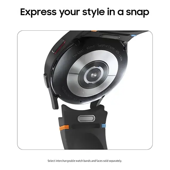 Samsung Galaxy Watch FE • 40 мм • Black • Bluetooth / Wi-Fi, Размер: 40 мм, Цвет: Black, Цвет ремешка: Black, Подключение часов: Bluetooth / Wi-Fi, изображение 3