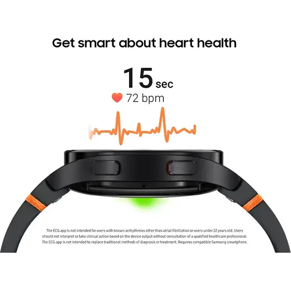 Samsung Galaxy Watch FE • 40 мм • Black • Bluetooth / Wi-Fi, Размер: 40 мм, Цвет: Black, Цвет ремешка: Black, Подключение часов: Bluetooth / Wi-Fi, изображение 5