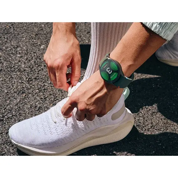 Samsung Galaxy Watch7 • 40 мм • Cream • Bluetooth / Wi-Fi, Размер: 40 мм, Цвет: Cream, Тип ремешка: Athleisure, Цвет ремешка: Green, Размер ремешка: M/L, Подключение часов: Bluetooth / Wi-Fi, изображение 6