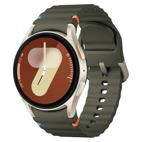 Samsung Galaxy Watch7 • 40 мм • Cream • Bluetooth / Wi-Fi, Размер: 40 мм, Цвет: Cream, Тип ремешка: Sport, Цвет ремешка: Green, Размер ремешка: S/M, Подключение часов: Bluetooth / Wi-Fi