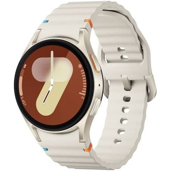 Samsung Galaxy Watch7 • 40 мм • Cream • Bluetooth / Wi-Fi, Размер: 40 мм, Цвет: Cream, Тип ремешка: Sport, Цвет ремешка: Cream, Размер ремешка: M/L, Подключение часов: Bluetooth / Wi-Fi