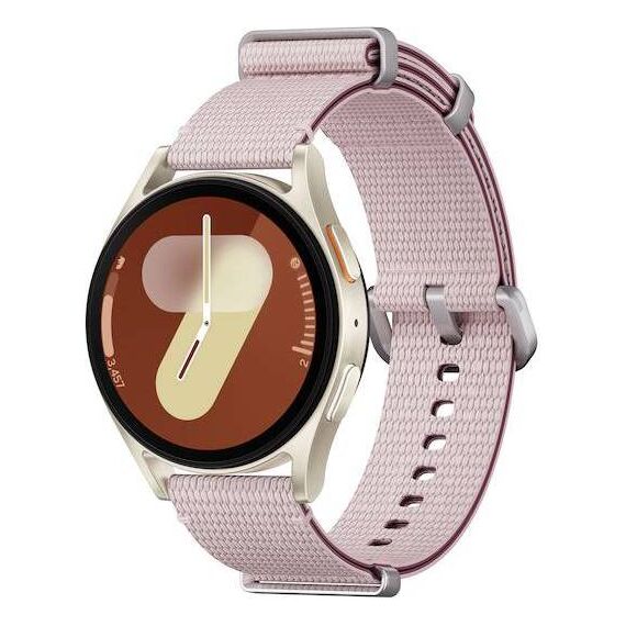 Samsung Galaxy Watch7 • 40 мм • Cream • Bluetooth / Wi-Fi + 4G LTE, Размер: 40 мм, Цвет: Cream, Тип ремешка: Athleisure, Цвет ремешка: Pink, Размер ремешка: S/M, Подключение часов: Bluetooth / Wi-Fi + 4G LTE