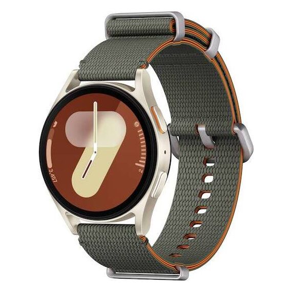 Samsung Galaxy Watch7 • 40 мм • Cream • Bluetooth / Wi-Fi, Размер: 40 мм, Цвет: Cream, Тип ремешка: Athleisure, Цвет ремешка: Green, Размер ремешка: M/L, Подключение часов: Bluetooth / Wi-Fi
