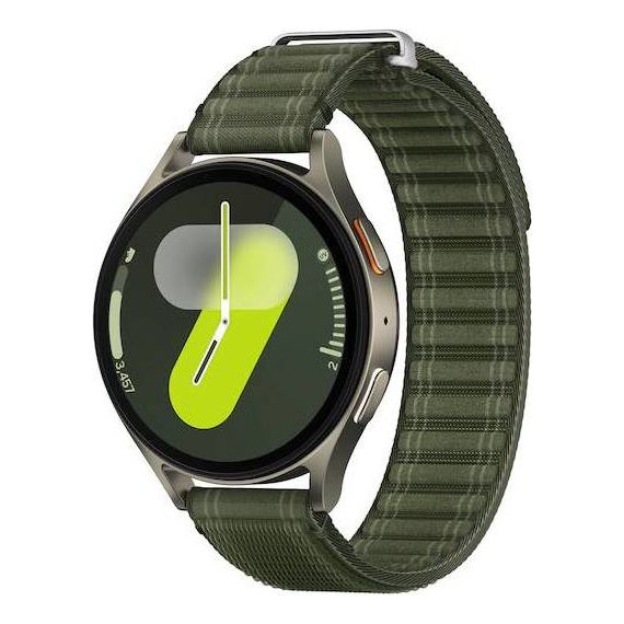 Samsung Galaxy Watch7 • 44 мм • Green • Bluetooth / Wi-Fi + 4G LTE, Размер: 44 мм, Цвет: Green, Тип ремешка: Fabric, Цвет ремешка: Green, Размер ремешка: S/M, Подключение часов: Bluetooth / Wi-Fi + 4G LTE