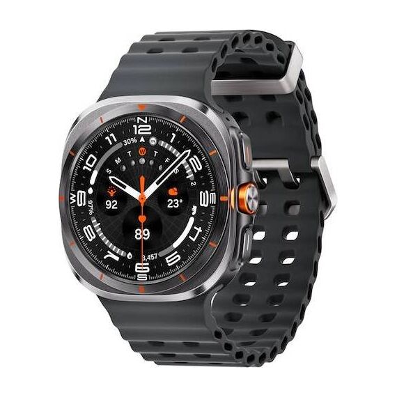 Samsung Galaxy Watch Ultra • 47 мм • Titanium Gray, Размер: 47 мм, Цвет: Titanium Gray, Тип ремешка: Marine, Цвет ремешка: Dark Gray, Размер ремешка: M/L