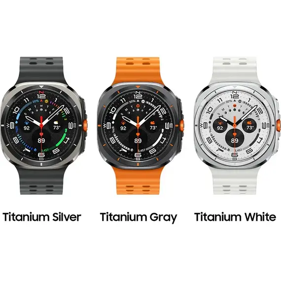 Samsung Galaxy Watch Ultra • 47 мм • Titanium Gray, Размер: 47 мм, Цвет: Titanium Gray, Тип ремешка: Marine, Цвет ремешка: Green, Размер ремешка: M/L, изображение 2