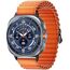 Galaxy Watch Ultra 2025 | 47 мм | 4G LTE | Titanium Blue | Trail/Orange | S/M/L, Размер: 47 мм, Цвет: Titanium Blue, Тип ремешка: Trail, Цвет ремешка: Orange, Размер ремешка: S/M/L, Подключение часов: Bluetooth / Wi-Fi + 4G LTE
